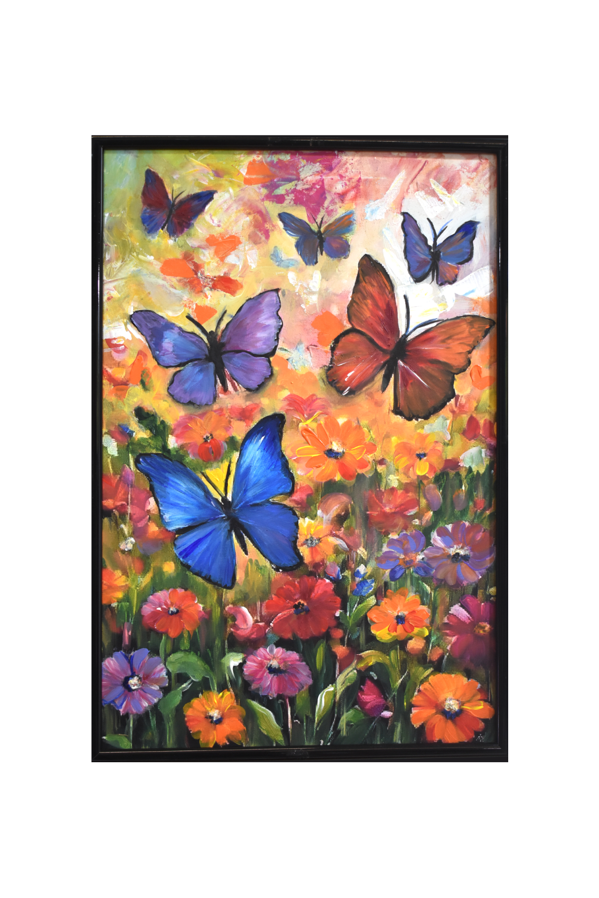 Vlinder Blauw 40 x 60